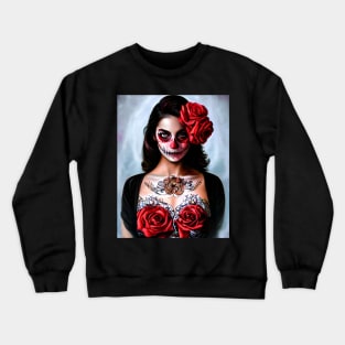 skeleton girl manga Crewneck Sweatshirt